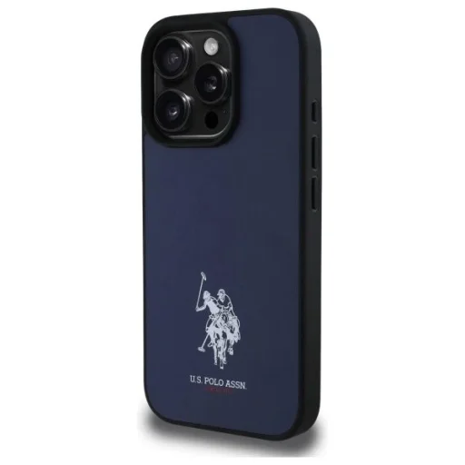 US Polo USHCP15XPGEV iPhone 15 Pro Max 6.7" Sötétkék Bőr Hímzett DH Szín tok - 2