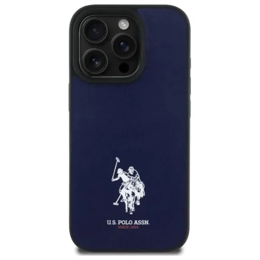 US Polo USHCP15XPGEV iPhone 15 Pro Max 6.7" Sötétkék Bőr Hímzett DH Szín tok - 3
