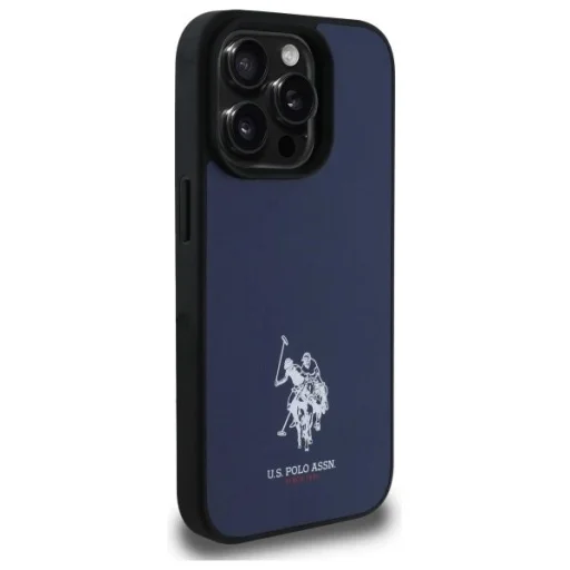 US Polo USHCP15XPGEV iPhone 15 Pro Max 6.7" Sötétkék Bőr Hímzett DH Szín tok - 4