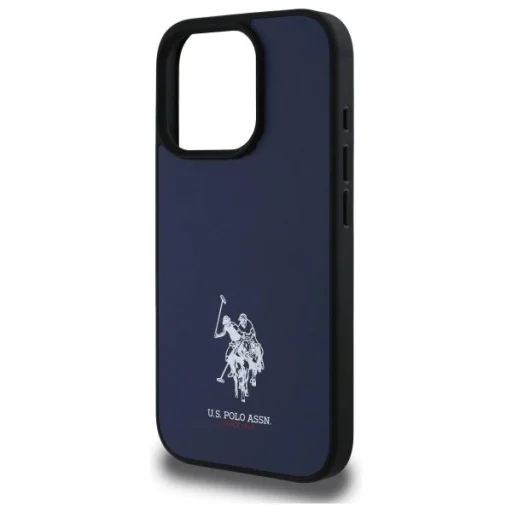 US Polo USHCP15XPGEV iPhone 15 Pro Max 6.7" Sötétkék Bőr Hímzett DH Szín tok - 6