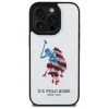 US Polo USHCP15XPUSH iPhone 15 Pro Max 6.7" fehér/fehér Leather Big DH American Flag tok thumbnail