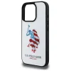 US Polo USHCP15XPUSH iPhone 15 Pro Max 6.7" fehér/fehér Leather Big DH American Flag tok thumbnail