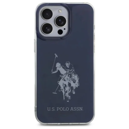 US Polo USHCP15XTPUHRBV iPhone 15 Pro Max 6.7" kék/kék Shiny Big Logo tok - 3