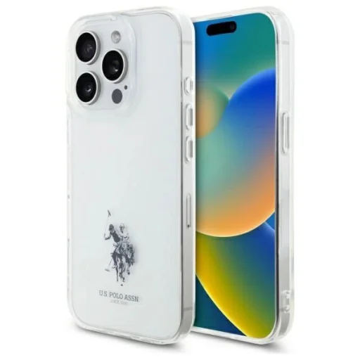 US Polo USHCP15XUSMT iPhone 15 Pro Max 6.7" Átlátszó/Áttetsző IML Nyomtatott Kettős Ló Logós tok - 1