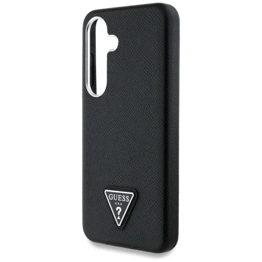 Guess Grained Triangle Logo MagSafe tok Samsung Galaxy S25 - fekete - 6