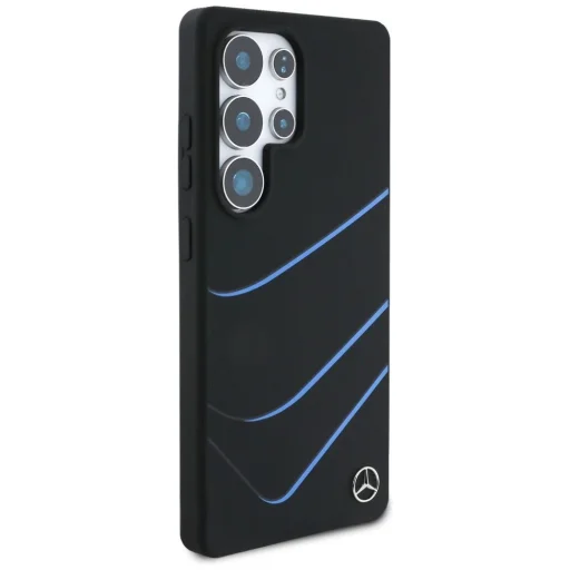 Mercedes Szilikon Kontrasztos Görbék MagSafe tok Samsung Galaxy S25 Ultra - Fekete tok - 4