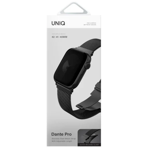 Uniq Dante Pro Apple Watch Szíj 40/41/42mm Rozsdamentes Acél - Grafit - 3