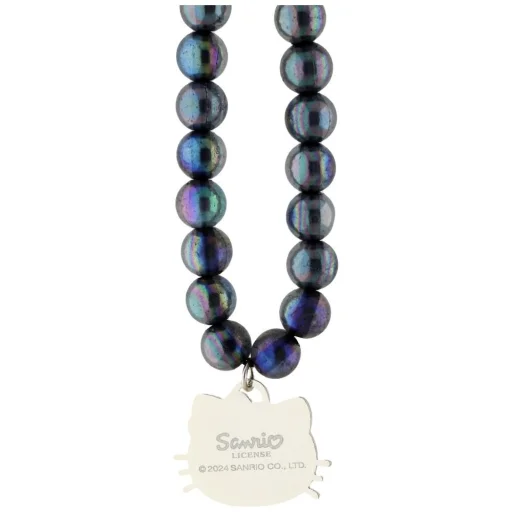 Hello Kitty Gyöngyös Kitty Fej Telefon Medál - Fekete - 3