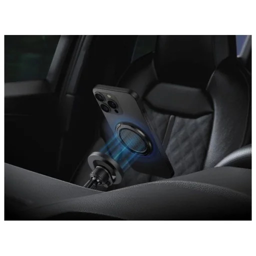 Uniq Gripfit Premium 360 Mágneses tartó és kitámasztó mágneses tartó fekete/karbonfekete - 3