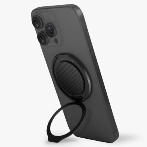 Uniq Gripfit Premium 360 Mágneses tartó és kitámasztó mágneses tartó fekete/karbonfekete - 1