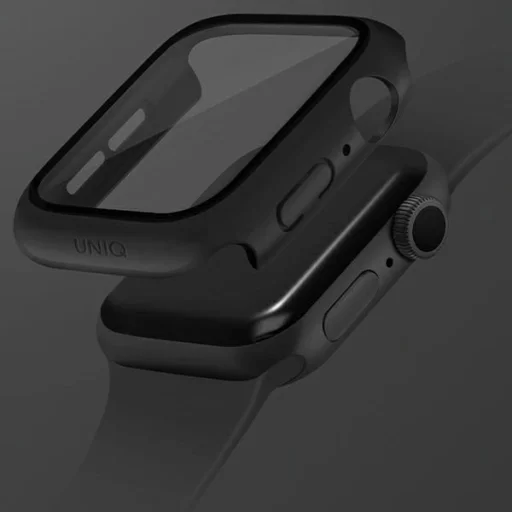 Uniq Nautic Apple Watch Series 7/8/9 45mm fekete/fekete tok - 3