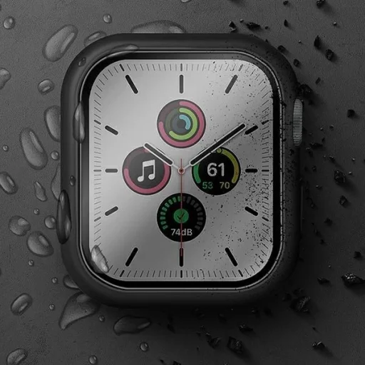 Uniq Nautic Apple Watch Series 7/8/9 45mm fekete/fekete tok - 4