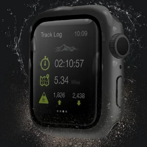 Uniq Nautic Apple Watch Series 7/8/9 45mm fekete/fekete tok - 6