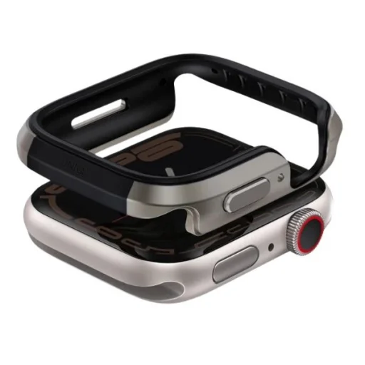 Uniq tok Valencia Apple Watch Series 46mm ezüst/titán ezüst tok - 2