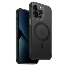 Uniq Combat iPhone 14 Pro Max 6.7" tok Magclick Töltés fekete/beton szén