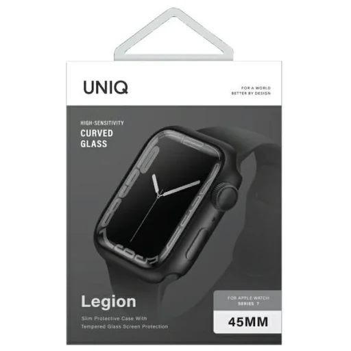 Uniq Legion tok Apple Watch Series 7/8/9 45mm fekete/fekete - 2