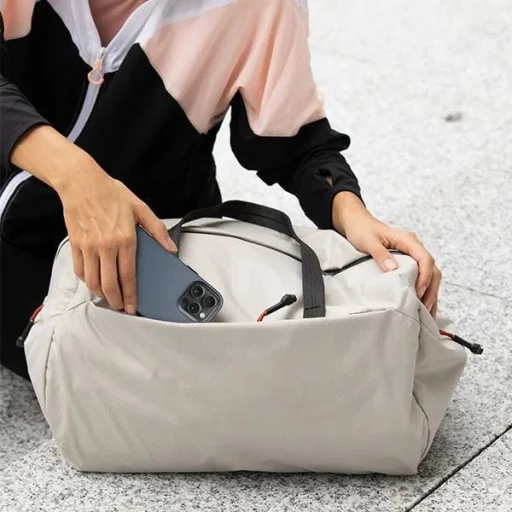 Uniq Lyden DS iPhone 15 Pro Max 6.7" Magclick töltő tok sárga-szürke/kanári sárga-kovakő szürke tok - 5