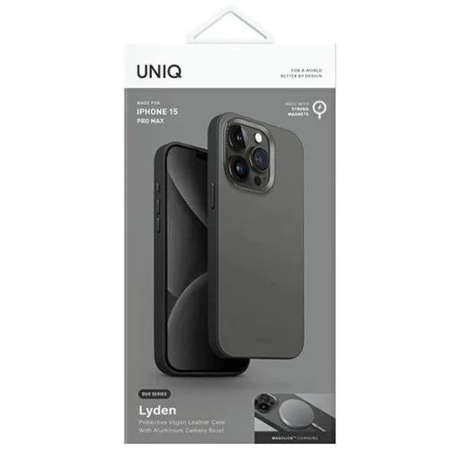 Uniq Lyden DS iPhone 15 Pro Max 6.7" Magclick töltős tok kék-fekete/mosott kék-fekete - 7