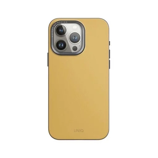 Uniq Lyden DS iPhone 15 Pro Max 6.7" Magclick töltő tok sárga-szürke/kanári sárga-kovakő szürke tok - 2