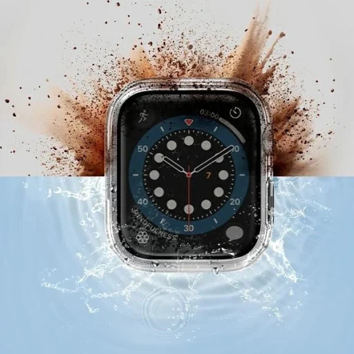 Uniq Nautic Apple Watch Series 7/8/9 45mm átlátszó/dave clear tok - 4