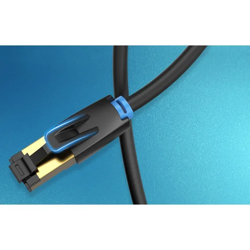Hálózati kábel CAT8 SFTP Vention IKABQ RJ45 Ethernet 40Gbps 20m Fekete - 5