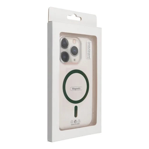 Színes Gyűrűs Mag Cover kompatibilis a MagSafe-el SAMSUNG S25 PLUS sötétzöld tok - 4