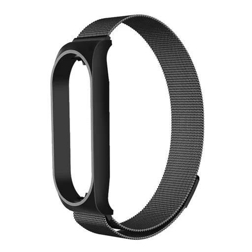 METAL szíj Xiaomi Mi Band 7 fekete (01) - 2