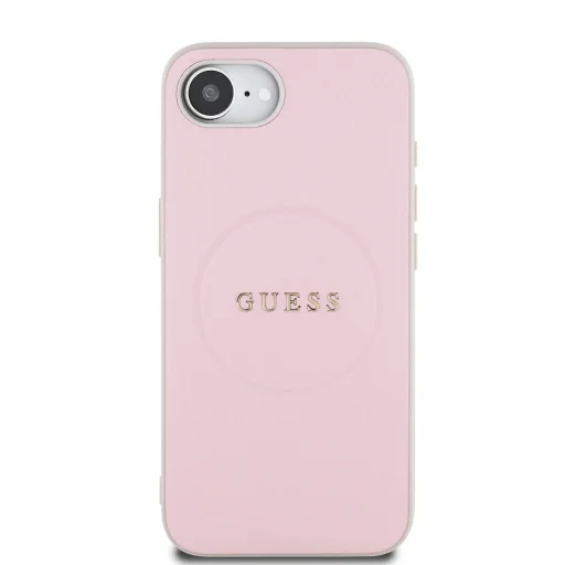  iPhone 16e Guess PU Grained Classic Logo MagSafe rózsaszín tok - 3