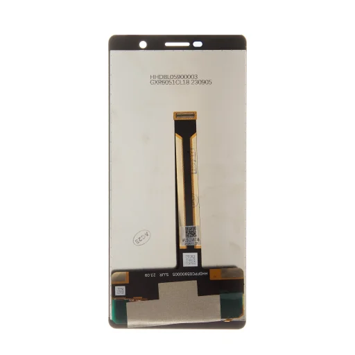 Nokia 7 Plus érintőpanel + LCD kijelző fekete (Logo nélkül) - 2