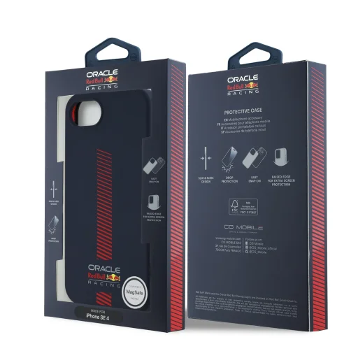 Red Bull Szilikon Powerbar MagSafe tok iPhone 16e-hez, Sötétkék - 7