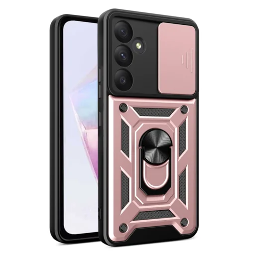 Techsuit - CamShield sorozat - Samsung Galaxy A36 5G - Rózsaarany tok - 1