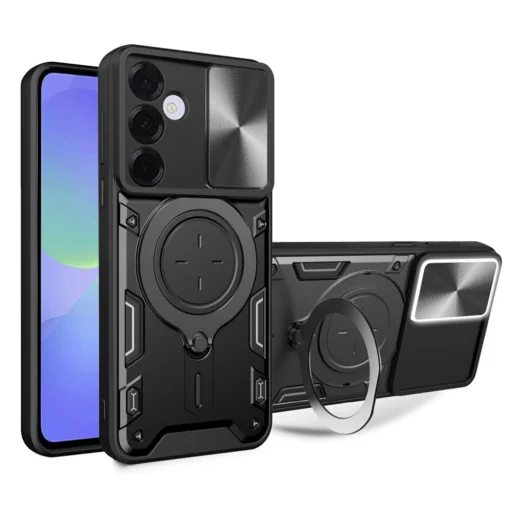 Samsung Galaxy A36 5G - Techsuit - CamGuard Pro - Fekete tok - 1