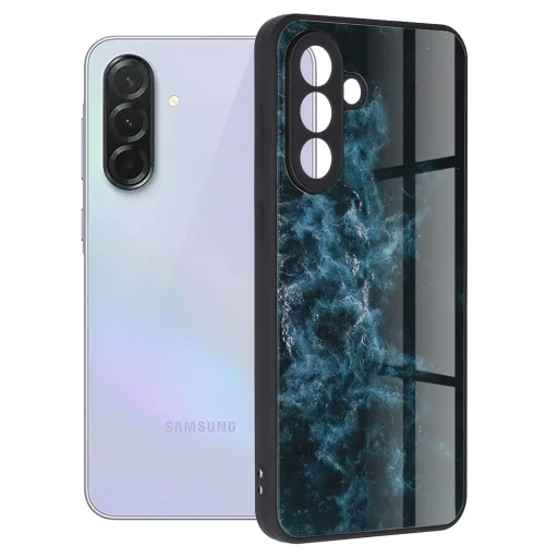 Techsuit - Glaze Sorozat - Samsung Galaxy A36 5G - Kék Nebula tok - 1