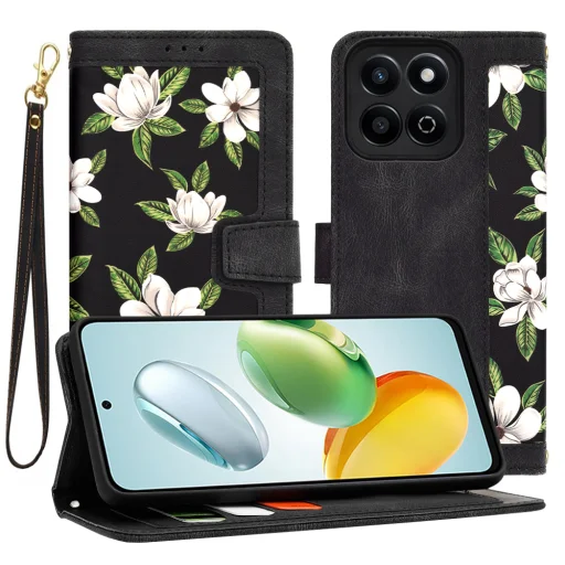 Techsuit - FlipCraft - Honor 200 Smart / X7c - A hajnal virágai tok - 1