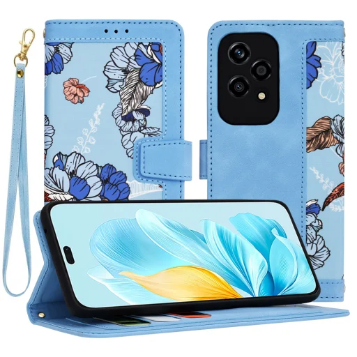 Techsuit - FlipCraft - Honor 200 Lite - Vibráló Kék tok - 1