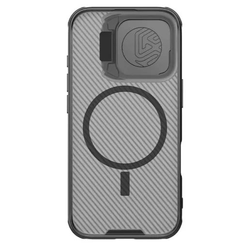  Nillkin - CamShield Prop Mágneses - iPhone 16 Pro - Átlátszó fekete tok - 5