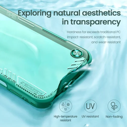  Nillkin - Iceblade Prop (kamerakivágással) - iPhone 16 Pro Max - Fekete tok - 6