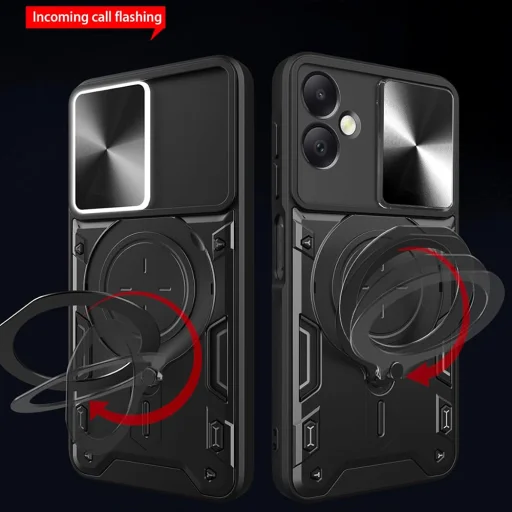 Techsuit - CamGuard Pro - Honor 200 Smart / X7c - Fekete tok - 3