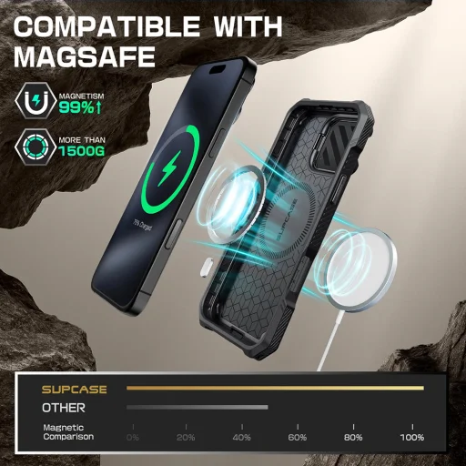  iPhone 16 Pro Max Festett álcázás Supcase Unicorn Beetle XT MagSafe tok - 7