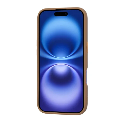 Techsuit - HaloFrost MagSafe Sorozat - iPhone 16 - Homokkő Barna tok - 2