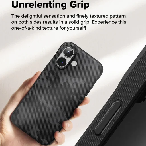  Ringke - Onyx Design - iPhone 16 Plus - Álcázott Fekete tok - 5