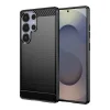 Techsuit - Szénszálas Szilikon - Samsung Galaxy S25 Ultra - Fekete tok thumbnail