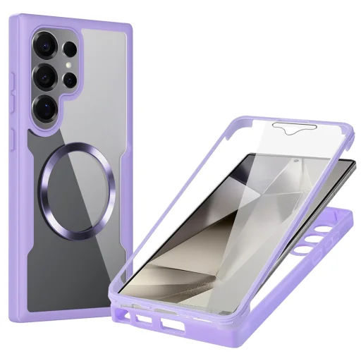  Samsung Galaxy S25 Ultra Lila Techsuit ColorVerse 360 MagSafe sorozat + képernyővédő tok - 1