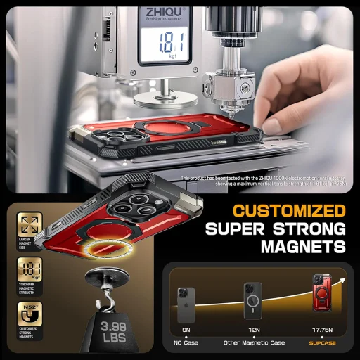  iPhone 16 Pro Max Vörös Supcase Unicorn Beetle Defender tok - 3