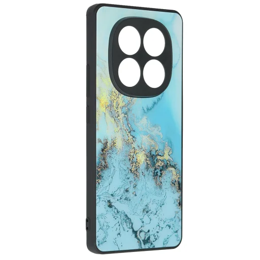 Techsuit - Glaze Sorozat - Xiaomi Redmi Note 14 Pro 5G / Poco X7 - Kék Óceán tok - 3