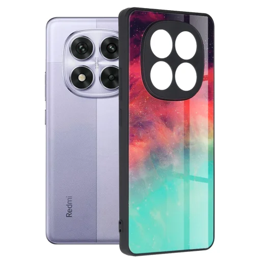 Techsuit - Glaze sorozat - Xiaomi Redmi Note 14 Pro 5G / Poco X7 - Lángoló Óceán tok - 1