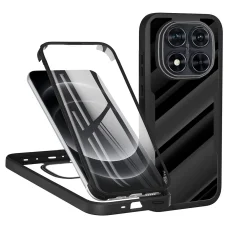 Techsuit - ColorVerse 360 Sorozat + Kijelzővédő - Xiaomi Redmi Note 14 Pro 5G / Note 14 Pro+ 5G / Poco X7 - Fekete tok