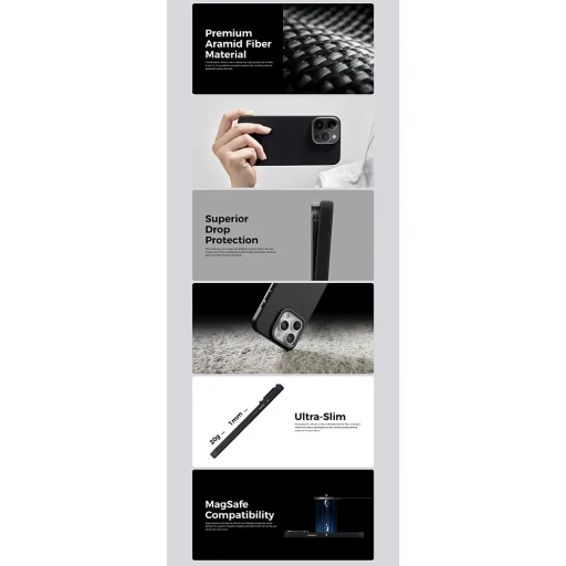  Edizard - Pro MagSafe tok - iPhone 16 - Fekete - 7