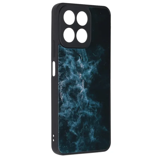 Techsuit - Glaze Sorozat - Honor 200 Smart / X7c - Kék Nebula tok - 1