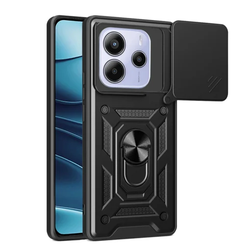 Techsuit - CamShield Sorozat - Xiaomi Redmi Note 14 5G - Fekete tok - 1